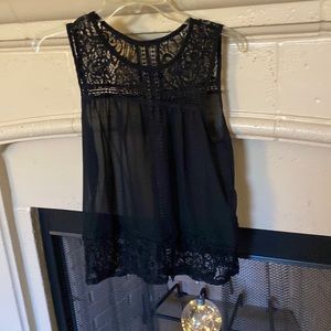 3/$13🌈 (2) Semi-sheer Black Layering Tops
